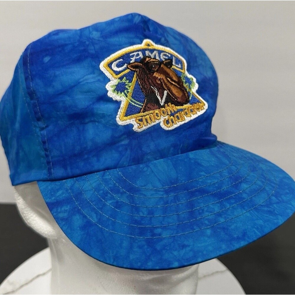 Joe Camel Smooth Character Cigarettes Advertising Hat Tie Dye Snapback Cap VTG